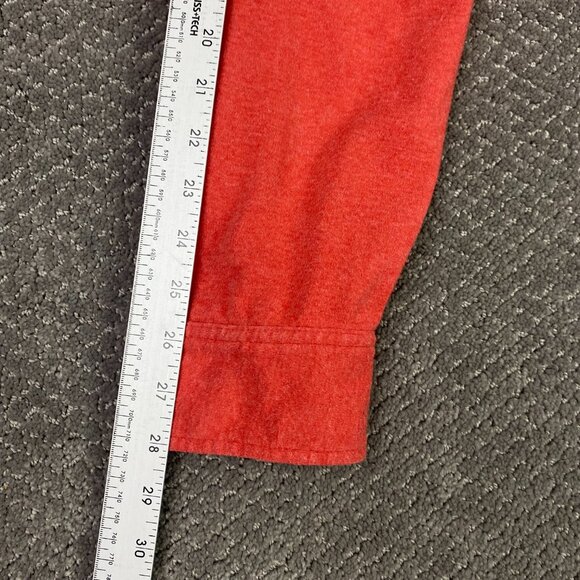 Faherty Brushed Alpine Knit Flannel Shirt Men's XXL Rust Heather Button Up Down - Picture 13 of 13